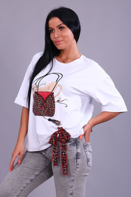 Футболка Натали 24884 оверсайз из кулирки пенье с лайкрой фото 8