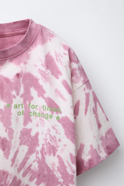 TIE-DYE PRINT T-SHIRT - Zara фото 3