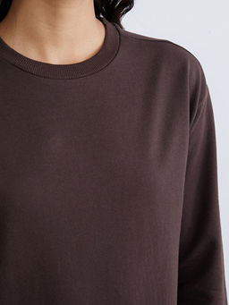 Bisiklet Yaka Sweat Elbise