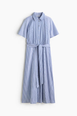 Vestido camisero con cintur?n de anudar