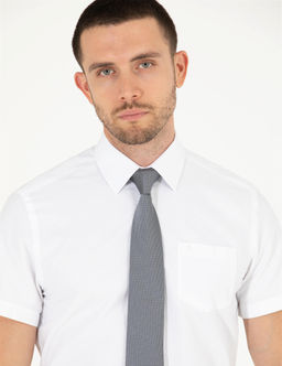 Beyaz Regular Fit K_sa Kollu Klasik G_mlek - Pierre cardin фото 3