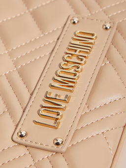 Женская сумка на плечо LOVE MOSCHINO QUILTED BAG Артикул 4625877, темно-бежевый  фото 2