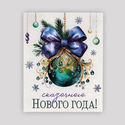 Цена за 20 шт. Открытка мини Сказочного Нового года!, 8.5 х 10.5 см
