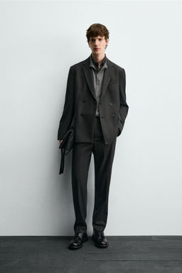 SLIM FIT SUIT TROUSERS
