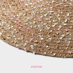 Цена за 12 шт. Салфетка сервировочная на стол Доляна Серпантин, d=38 см, цвет бежевый  фото 4