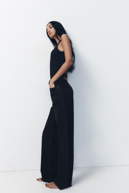 TRF WIDE-LEG HIGH-WAIST JEANS - Zara фото 5