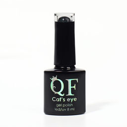 Гель-лак для ногтей, CATS EYE, 3-х фазный, 8мл, LED/UV, цвет хамелеон/серый/фиолетовый (01) - Queen fair фото 7