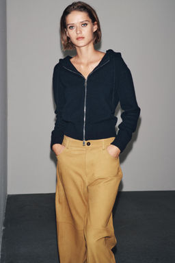 100% WOOL HOODIE - Zara фото 4