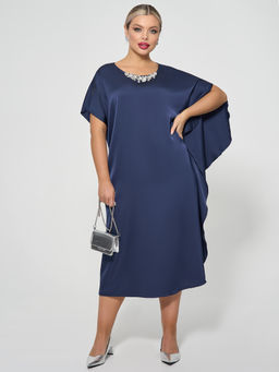 Платье 0390-1п_У тёмно-синий
