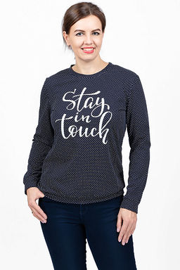 Кофта с длинным рукавом, принт (605-3) - Плиона фото 2