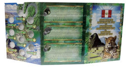 Альбом  планшет для памятных монет 1 соль Перу серия Вымирающая дикая природа Перу