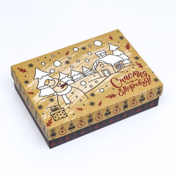 Подарочная коробка сборная Новогодний подарок, 21 х 15 х 5,7 см - UPAK LAND фото 8