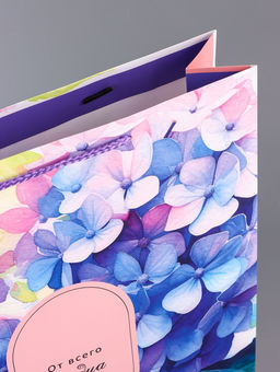 Цена за 2 шт. Пакет подарочный ламинированный вертикальный Цветочные мелодии, 33?42.5?10 см