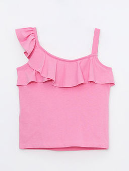 Basic F?rf?r Detayl? Pamuklu K?z ?ocuk Atlet - Waikiki фото 2