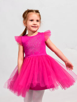 ПЛ547-Ф Платье Сияние ЦВЕТ: МАЛИНА-САЛЮТ (QR)