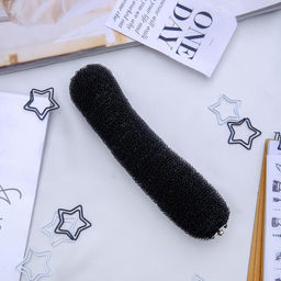 Цена за 6 шт. Валик на кнопке для создания пучка, 4.5×17 см, чёрный