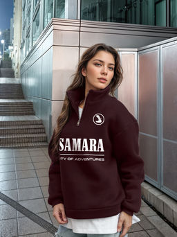 Толстовка женская с зип-воротником Samara - Yollochka фото 3