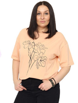 CRB wear / CSMW 60350-47 Футболка женская,пудровый/Ex.Cherubino
