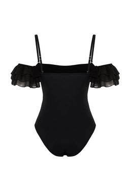 TRENDYOLMILLA Siyah Straplez F?rf?rl? Tak-C?kar Kollu Regular Mayo TBESS25MA00075 фото 7