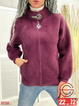 Кардиган альпака на молнии