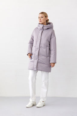 Куртка женская зимняя 25655 (серый опал) - Kankan фото 5