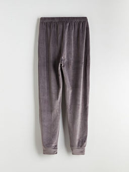 Beli Lastikli Kad?n Kadife Pijama Alt