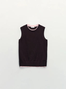 Вязаный жилет из вискозы / Zarina фото 7