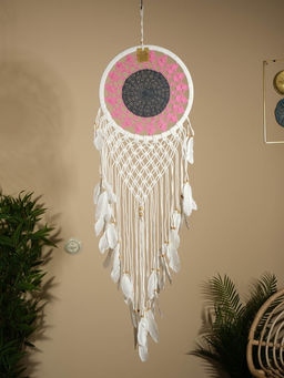 Ловец снов «Розовый подсолнух», 32×90 см