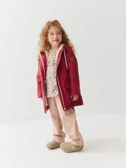 Парка демисезонная на меху Клюква - Bungly фото 2