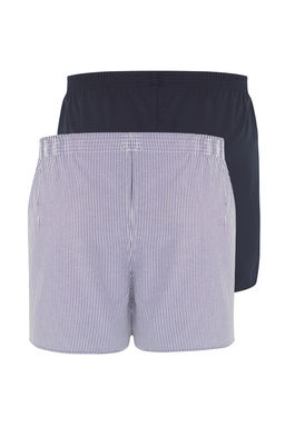 TRENDYOL MAN Lacivert Dokuma Pamuklu 2li Paket Boxer TMNSS25BX00009 - Trendyolmilla фото 8