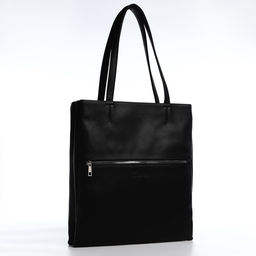 Сумка-тоут на молнии, цвет чёрный - Simaland фото 4