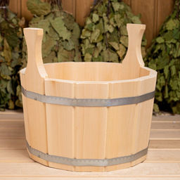 Шайка для бани и сауны 9 л, липа, нержавеющий обруч, «Добропаровъ»