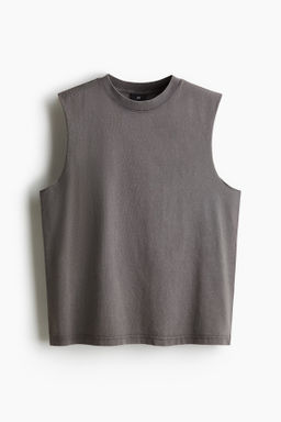 Camiseta sin mangas efecto lavado Regular Fit