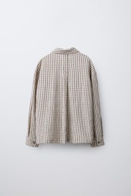 TEXTURED CHECK SHIRT - Zara фото 2