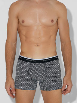 Цена за 2 штуки! Трусы боксеры мужские черные с узором