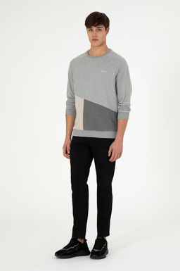 Мужской серый меланжевый свитшот Неожиданная скидка в корзине - U.s. polo assn фото 4