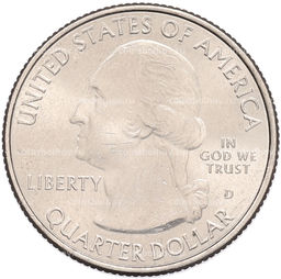 Монета 1/4 доллара (25 центов) 2018 года D США Национальные парки  №42 Национальное побережье Апостл-Айлендс