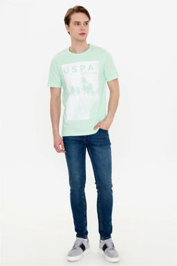 U. S. Polo Assn Мужская мятная футболка с круглым вырезом - U.s. polo assn фото 10