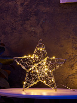 Фигура световая «Звезда», 30×30×5 см, 30 LED, батарейки ААх3 (не в компл.), свечение тёплое белое