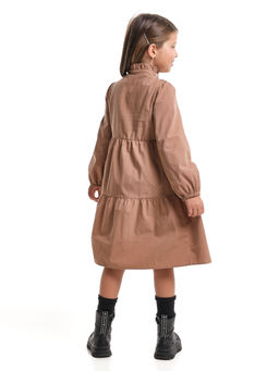 Платье для девочки нарядное детское праздничное UD 8052 коричневый - Mini maxi фото 2