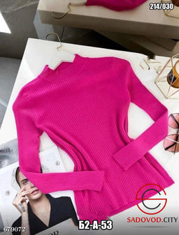 Женская однотонная водолазка