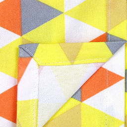 "Скандинавия, желтый" Скатерть 120х145см, длина стола до 105см, на 4 персоны, хлопок "Премиум" 186г/м2, "Домашняя мода" (Россия)