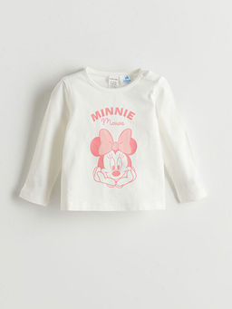 Minnie Mouse Bask?l? K?z Bebek Ti??rt