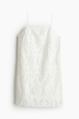 Vestido de tirantes espagueti con bordado ingles - H&m фото 6