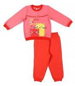 CRB wear/CAB 5246 Пижама для девочки, коралловый/Ex.Cherubino