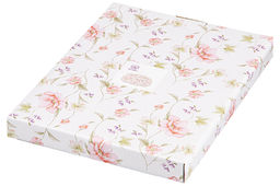 Блюдо д/шашлыка 28*20,5*2,5 см "Диана" с соусницей, фарфор, NEW BONE CHINA