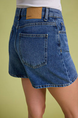 Premium Koyu Mavi Ozel Kumas City Boy Denim Sort TWOSS26SR00186 - Trendyolmilla фото 18