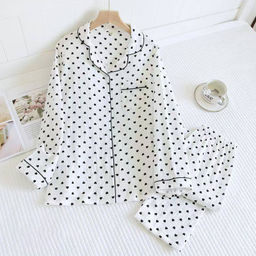 K12274 Костюм домашний: рубашка и брюки (муслин) БЕЛЫЙ_07