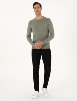 Ada _ay_ Slim Fit Bisiklet Yaka Basic Triko Kazak - Pierre cardin фото 4