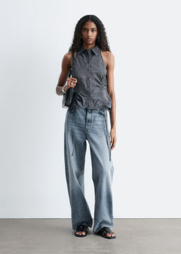 Top sin mangas con cord?n de ajuste - H&m фото 6